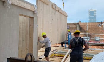 Construction en bois d’un bâtiment moyen 2