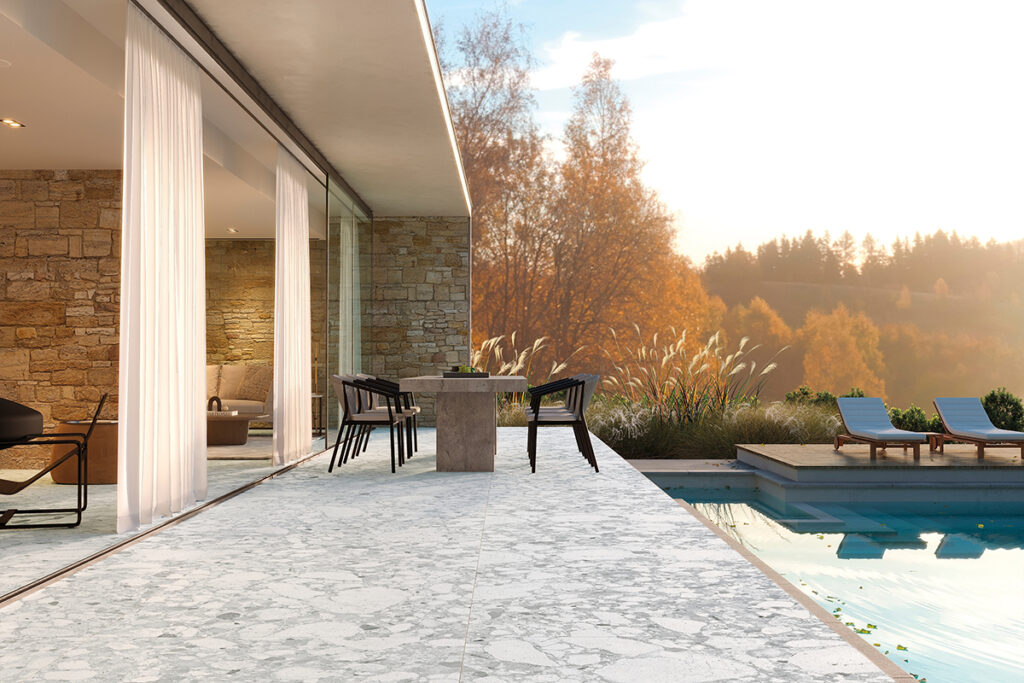 Des carreaux de terrasse en céramique inspirés de la nature