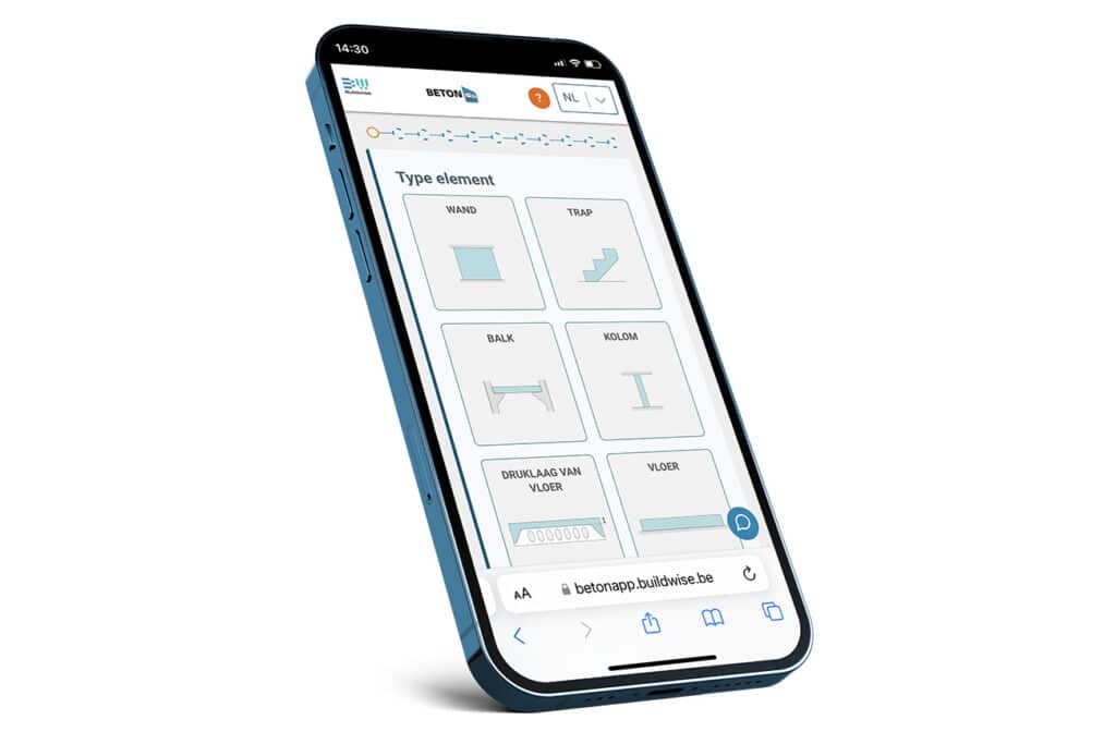 Buildwise lanceert nieuwe versie van app BETON en laat voorschrijvers werken op basis van herwerkte norm NBN B 15-001