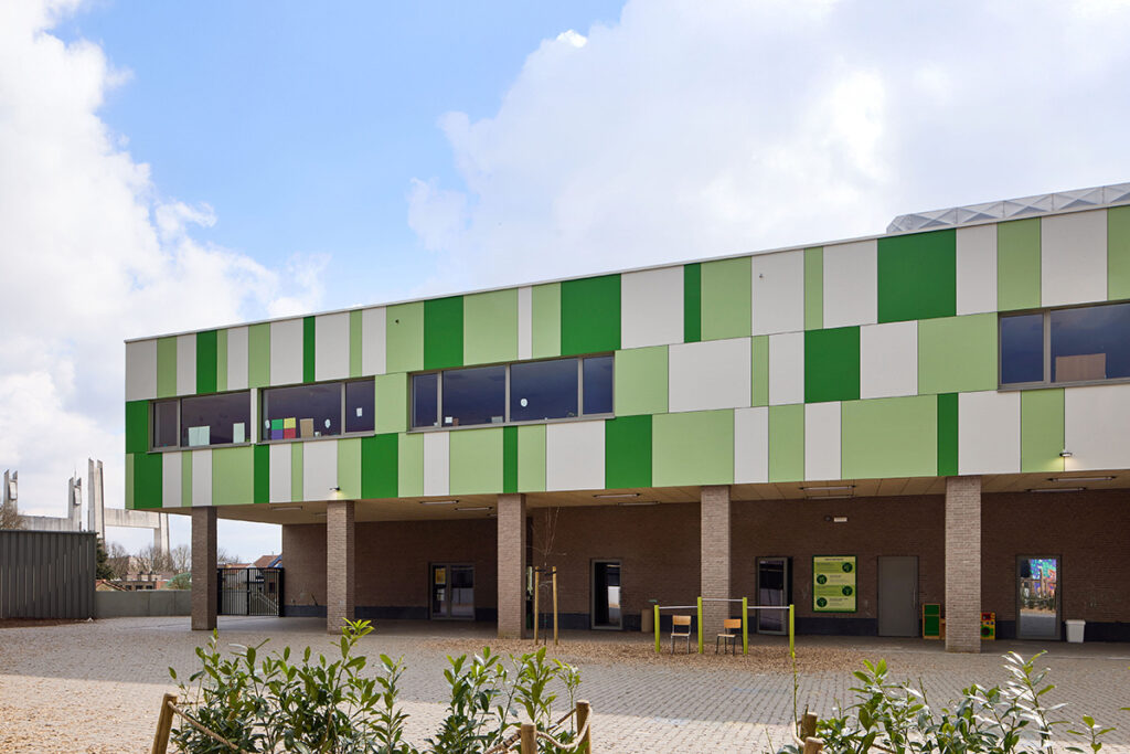 Optopping met kleurvaste en duurzame HPL-gevelbekleding