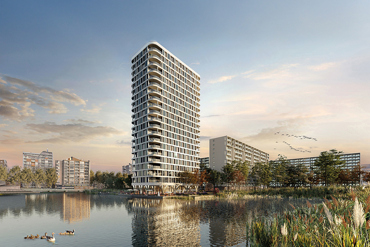 Berninitoren krijgt dynamische gevel en wint prijs van Meest Markante Vastgoedproject 10