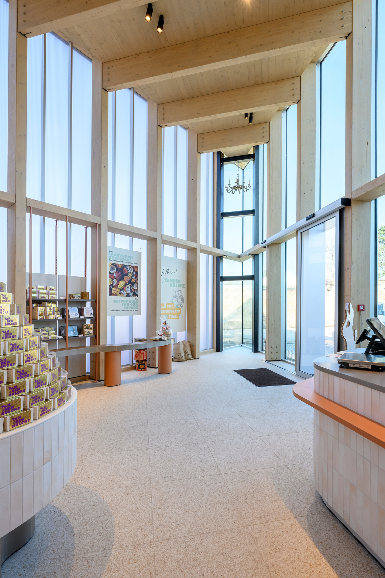 Circulaire nieuwbouw van belevingscentrum chocolatier Vandenbulcke beroert de zintuigen 2